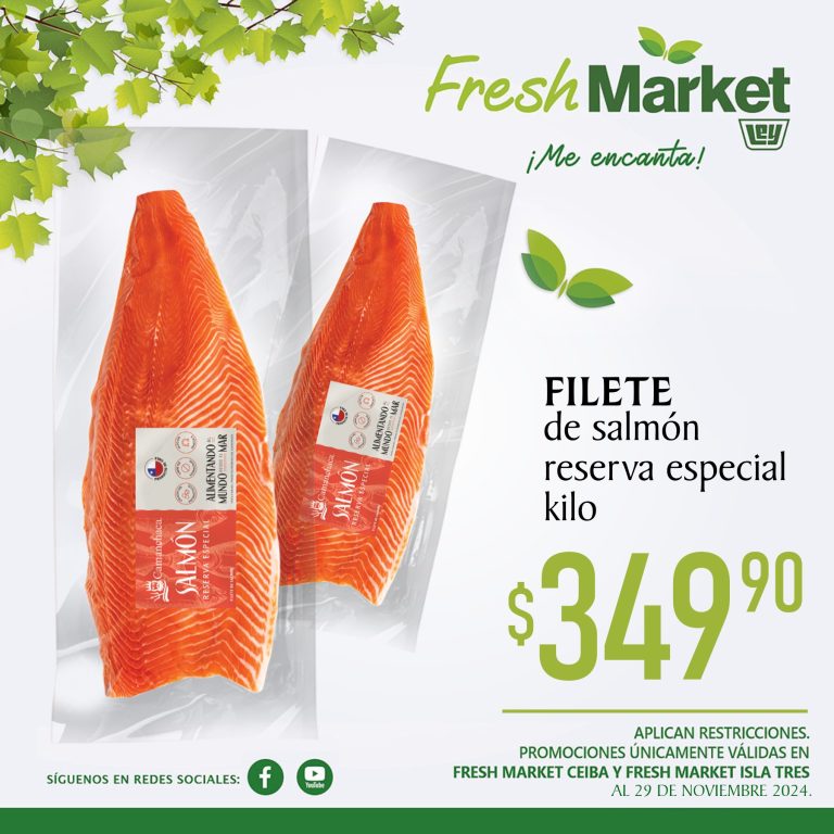 FILETE DE SALMON RESERVA ESPECIAL FRFESH MARKET LEY